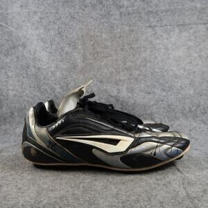 Brine Soccer Cleats Womens 9.5 Athletic Lace Up Sport Football Boot Black Retro